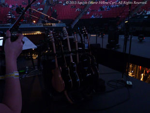 Second backstage tour before the Bon Jovi show at the Bell Centre, Quebec, Canada (February 14, 2013)